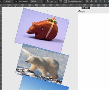 transform objects separately