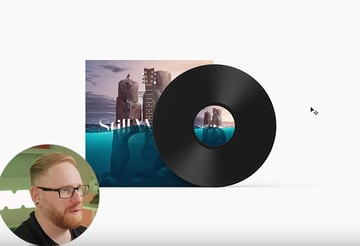 vinyl mockup