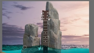 paint blue on the ocean