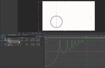final graph of bouncing ball