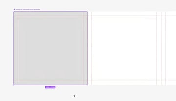 setup for instagram carousel in figma