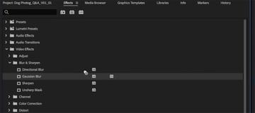 gaussian blur effect