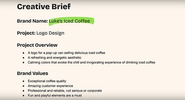 creative brief for logo design