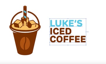 add text to the logo