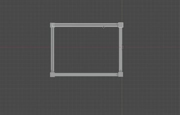 four walls in top view