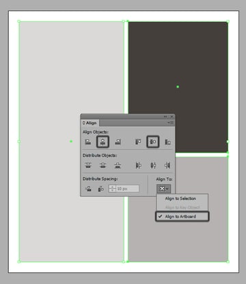 aligning the tiles to the Artboard