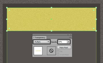 applying the texture to the front gold panel