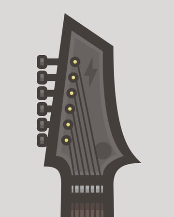 guitar head finished