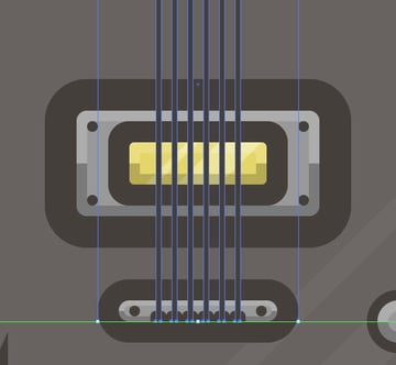 placing the guitars strings