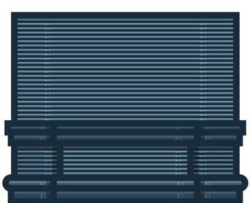 adding the horizontal decorative lines to the middle section of the house