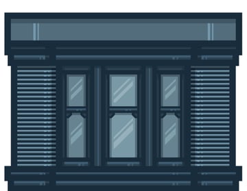 adding details to the top section of the house