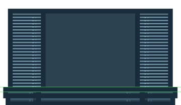 creating the base shapes for the middle section window