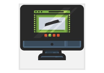 adding the diagonal highlights to the iMacs screen