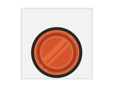 adding the second pair of diagonal highlights to the medal coin