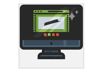 adding the star shaped highlights to the iMac icon