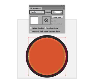 adjusting the blending mode for the medal ring like highlight