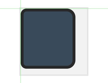 creating and positioning the base shapes for the notebook icon