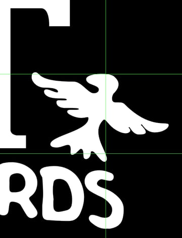 positioning the bird element