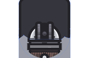 creating the main shape for the mountain landscape