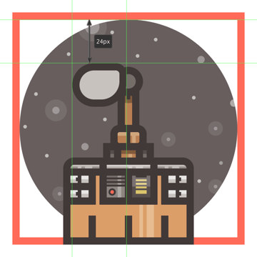 creating the main shapes for wall-es left eye