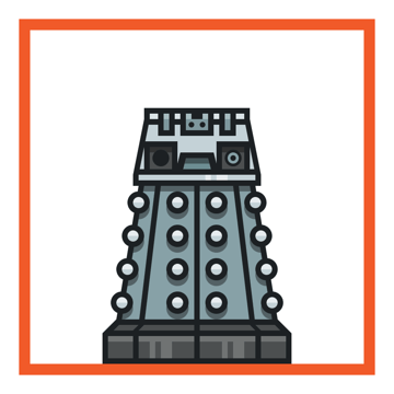 adding details to the daleks upper elements