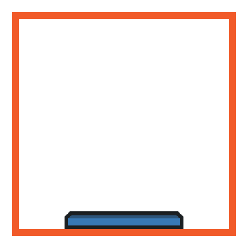 adding the darker section to the time machines bottom shape