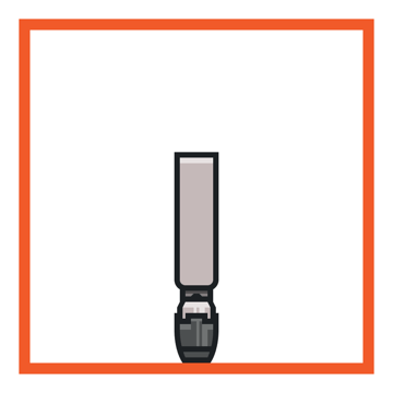 adding the top highlight to the sonic screwdrivers handle