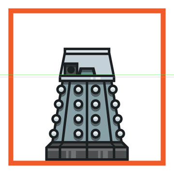 creating and positioning the daleks left arm