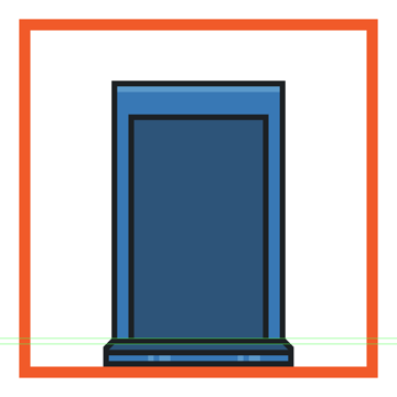 creating and positioning the inner section of the time machines main body