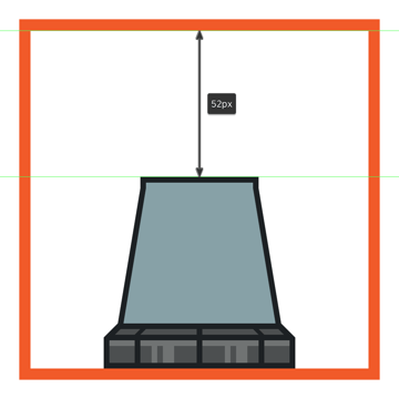 creating and positioning the main shapes for the daleks body