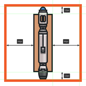 creating and positioning the main shapes for the screwdrivers wooden stand front section