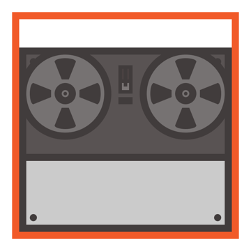 adding the little decal from underneath the tape recorders main slider