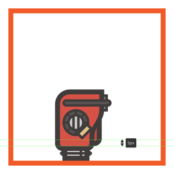 creating and positioning the chainsaws ignition handle