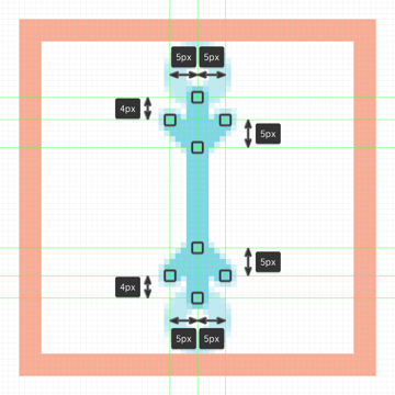 Image: https://cms-assets.tutsplus.com/uploads/users/523/posts/29775/image/adding-the-top-and-bottom-details-to-the-second-snowflake's-vertical-section.png adding the v-shaped segments to the second snowflake