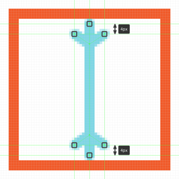Image: https://cms-assets.tutsplus.com/uploads/users/523/posts/29775/image/creating-and-positioning-the-main-shape-for-the-bottom-detail-of-the-first-snowflake.png adding the bottom segment to the first snowflake