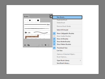 how to create a new brush