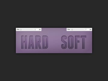 example of different shadow size values