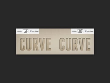 example of using different shadow contours