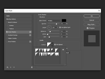 shadow contour example