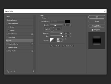 example of angle settings