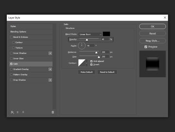 example of opacity settings