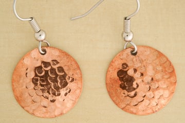 Earrings in soft light