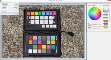 Exporting  a camera profile