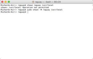 Fixing Ownership of usrlocal