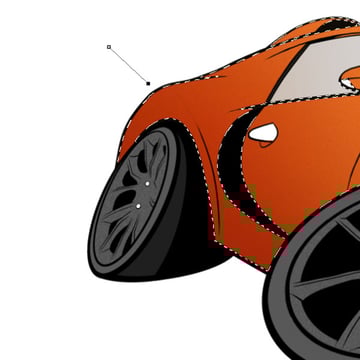 Start working with the pen tool by creating a so called path like this