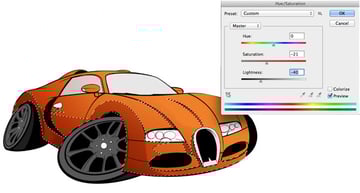 You may want to adjust the saturation levels of the colours in your selection 