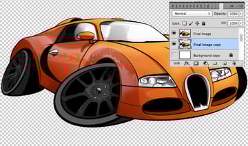 Make sure you place your duplicate layer BELOW the original one