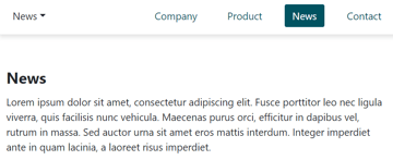 Synchronize tabs and dropdown