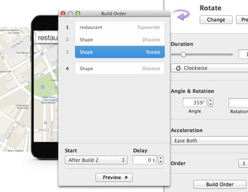 Select After Build X from the drop-down menu for the successive animations