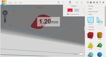 Tinkercad Thickness
